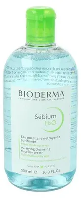 Imagen del producto de Bioderma Sébium H2O, solución limpiadora purificante, 500 ml