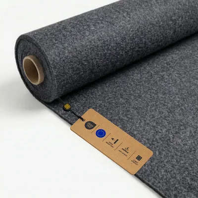 Produktbild von LOMIQ Filz ULTRAFLEX 100x200 cm, Graphit, Filzstoff Meterware, 300 g/m², Schallisolierend Bezugsstoff Flexibel, Bastelfilz Superflex, Antistatisch Filzmatte für Büro Schlafzimmer Fahrzeuginnenraum