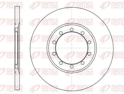 Produktbild von 2x REMSA Bremsscheibe 61201.00 hinten für FORD TRANSIT MK-7 Kasten 280mm 16 3mm
