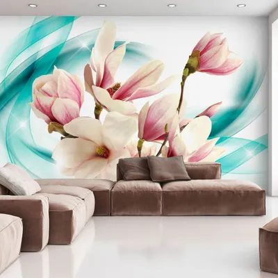 Produktbild von Vlies Tapete ! Top ! Fototapete ! Wandbilder XXL ! 350x256 cm  ABSTRAKT BLUMEN MAGNOLIEN b-A-0245-a-d