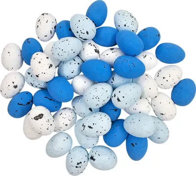 Image de Œufs en polystyrène pour Pâques, décoration de Pâques, œufs de caille, 50 pièces, 1,8 x 2,5 cm