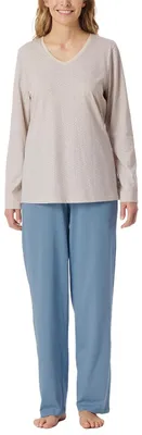 Productafbeelding van Schiesser dames pyjama, lange broek, kleur zand, maat 46