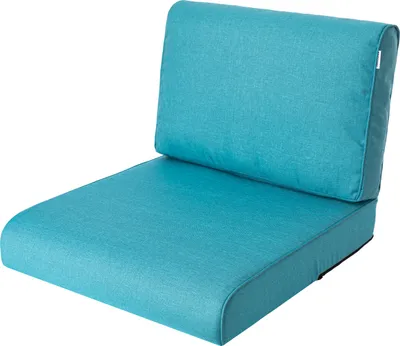 Obrázok produktu pre PillowPrim, Vankúš, Vankúš na ratanové kreslo, Vonkajší, Vankúš z palety, Vankúš na sedenie, Ratanový nábytok, Modrý, 50 x 50 cm