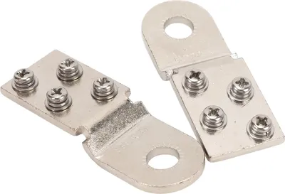 Immagine prodotto di Coppia di 2340 sbarre per morsetti batteria DC32V 100A per auto, camper, barche, camion, rosso, nero