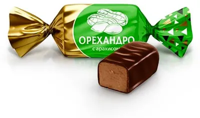 Produktbild von Schokokonfekt - Orehandro, mit Erdnüssen, Nevskij Konditer, 300 g