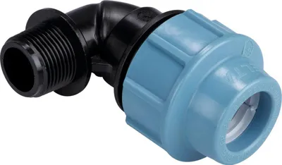 Image de Coude Mâle Pe 25mm Raccord Compression Polyéthylène - Rain Irrigation