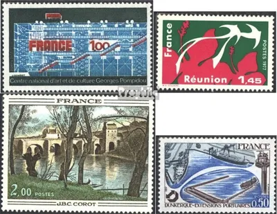 Produktbild von Briefmarken Frankreich 1977 Mi 2010,2011,2012,2013 (kompl.Ausg.) postfrisch Kunst