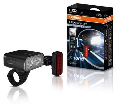 Immagine prodotto di Set luci Osram LED Bike Explorer x 1000, fari ricaricabili, LED Bike Explorer x 1000