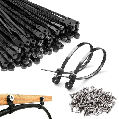 Imagen del producto de Abrazaderas con orificios para tornillos, para una fijación sencilla