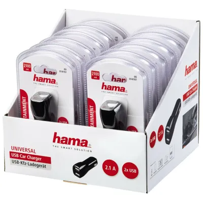 Produktbild von Hama Universal, Auto, USB, 5 V, Schwarz