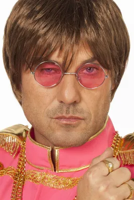 Produktbild von Brille John Lennon - rosa - Hippie Brillen pink