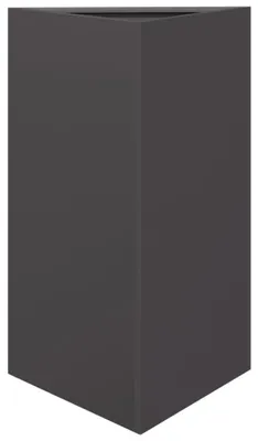 Imagen del producto de Macetas de acero triangulares, de 50 x 43 x 75 cm, para jardín y balcón