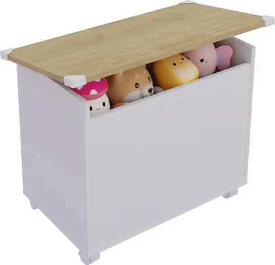 Produktbild von Holz Sitztruhe Sitzbank Truhe Bosula M