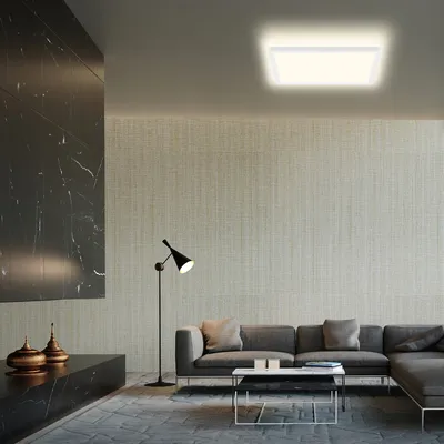 Zdjęcie produktu dla Panel LED BRILONER SLIM, neutralne białe światło, efekt podświetlenia, płaska konstrukcja, biały, 42 x 42 x 2,9 cm