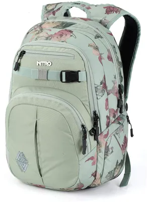 Immagine prodotto di NITRO zaino per il tempo libero zaino con scomparto per laptop Daypacker Collection Chase Backpack 35L Dead Flower verde