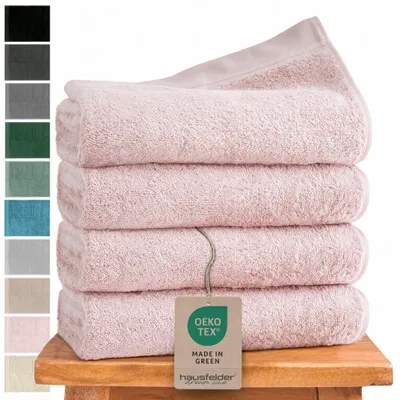 Produktbild von Hausfelder Handtücher Premium Handtuch Set (Hellrosa, 4 Handtücher 50x100cm), KI-generiertes Bild