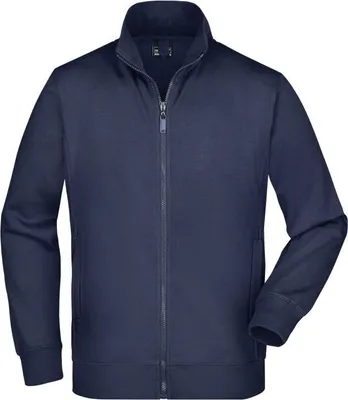 Produktbild von Sweat-Jacke aus formbeständiger Sweat-Qualität navy, Gr. M