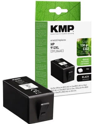 Immagine prodotto di KMP Printtechnik AG 1765,4001 KMP Patrone HP HP912XL 3YL84AE black H188X 950 Seiten remanufactured