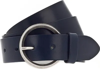 Produktbild von Vanzetti Leder Gürtel 35mm Full Leather Belt W75 Marine blau