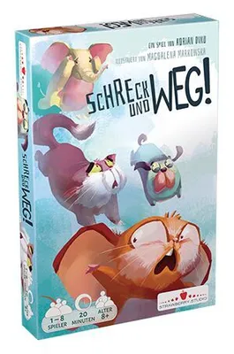Produktbild von Schreck und Weg! Kartenspiel für 1-8 Spieler ab 8 Jahren
