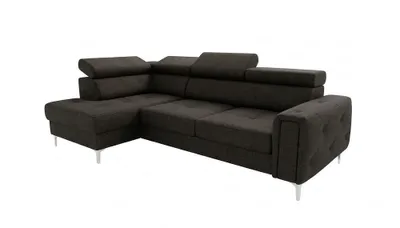 Produktbild von Ledersofa L-Form Couch Wohnzimmer Ecke Design Wohnlandschaft Couchen Sofas Neu
