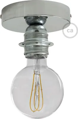 Image de Fermaluce Metal avec douille filetée E27, point lumineux en métal