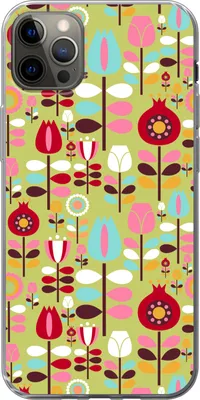 Produktbild von MuchoWow® Handyhülle Schutzhülle Hülle für Telefoonhoesje iPhone 13 Pro Max Muster - Blumen - Farben Silikon Softcase Handy Hülle - Mobiltelefon
