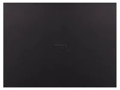 Produktbild von Rhodia Touch, Pad, Block 20 Bl extraweiß 250g, A3 Querformat Schwarz 116189C