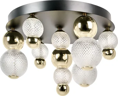 Obrázek produktu pro BELIANI LED nástěnná lampa zlaté skleněné stínidlo kovová základna glamour styl ambientní osvětlení obývací pokoj ložnice