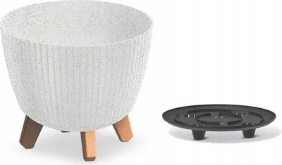 Zdjęcie produktu dla Doniczka Lamia okrągła 23 cm biała