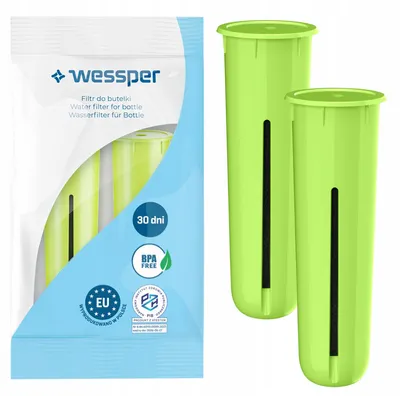 Produktbild von Wessper AquaCap Aktivkohlefilter für Dafi Flaschen 2 Stück