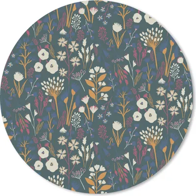 Produktbild von MuchoWow® Mauspad Mousepad Muster - Blumen 40x40 cm - Mousepads - Maus Mat - Pad - Mausunterlage - Schreibtisch Accessoires
