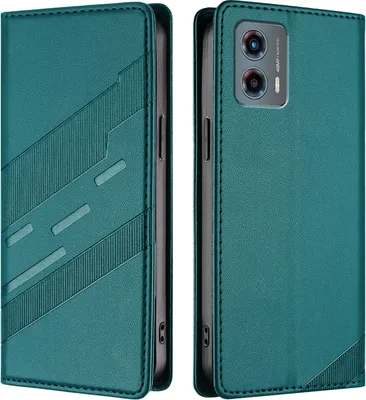 Obrázek produktu pro Pouzdro pro Motorola Moto G 5G 2023,Polyuretankožené peněženkové pouzdro s přihrádkou na karty a funkcí stojánku Grün