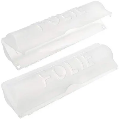 Produktbild von Folienmesser und -spender Set - 2 Stück, praktischer Halter für Frischhalte- und Aluminiumfolie