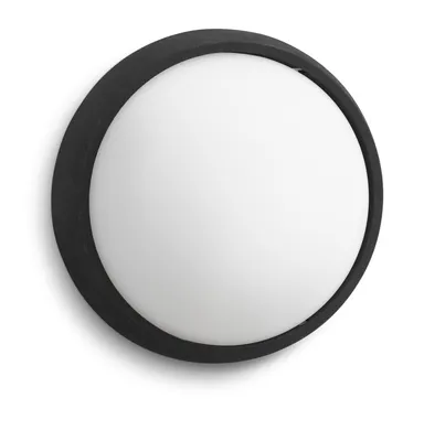 Produktbild von Philips myGarden Wandleuchte 173043016, Wandbeleuchtung für den Außenbereich, Schwarz, Synthetik, IP44, Garten, Terrasse, II