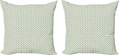 Obrázok produktu pre ABAKUHAUS Sada obliečok na vankúš Boho (2 ks), tradičné vzory umeleckých kvetinových motívov v živých farbách, 40 x 40 cm, ružová Deep Sky Blue