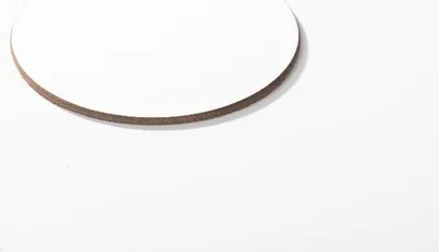 Produktbild von craftcut® MDF Untersetzer weiß Hochglanz, rund, Durchmesser 9,5 cm