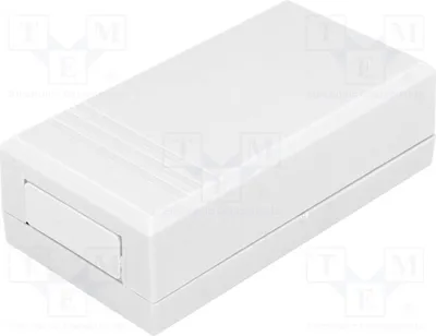 Zdjęcie produktu dla 1 x Obudowa: uniwersalna, polistyren. Wymiary: Z: 41 mm, Y: 124 mm, X: 66 mm, kolor: szary, oznaczenie: Z36J, obudowa uniwersalna