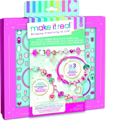 Produktbild von Make it Real MR1722, Armbänder-Bastelset für Kinder, 8 Jahr(e), Mehrfarbig, 27 Stück(e)