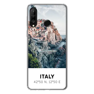 Produktbild von MuchoWow® Handyhülle Schutzhülle Hülle für Huawei P30 Lite Cinque Terre - Italien - Amalfi - Meer Silikon Softcase Handy Hülle - Handyhülle