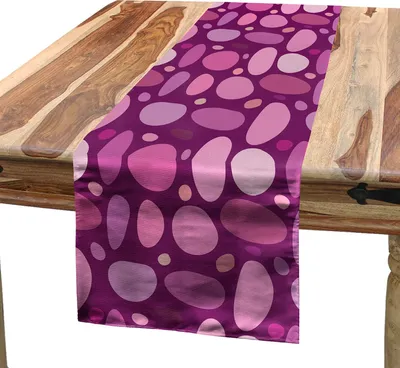 Immagine prodotto di ABAKUHAUS Runner da tavola viola, motivo astratto caotico macchiato in tonalità viola stile mimetico disegno screziato, 40 x 180 cm, multicolore