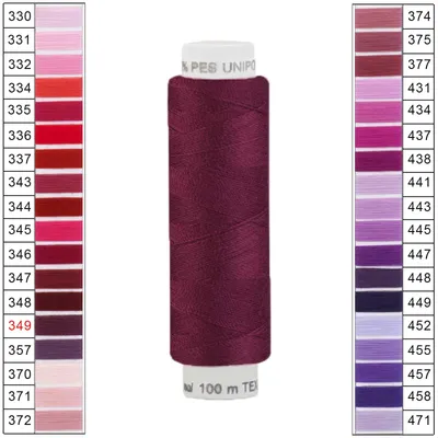 100m / 1 Spule Unipoly 120 TEX14x2 Polyester dunkellila
