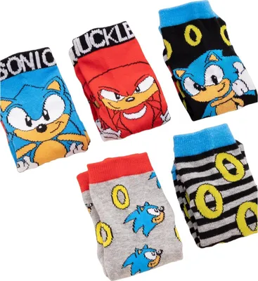 Obrázok produktu pre Sonic The Hedgehog - Ponožky pre chlapcov (5-pack) NS7478 (27 EU - 31 EU) (modrá/červená/sivá)