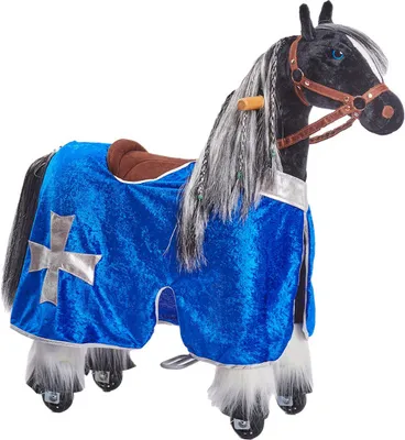 Produktbild von Blaue Reit-Schabracke in Größe S, speziell für kleine Ponnie Pferde geeignet