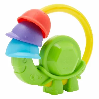 Immagine prodotto di Tartaruga sonaglio con giocattolo da dentizione 2 in 1 3+ mesi