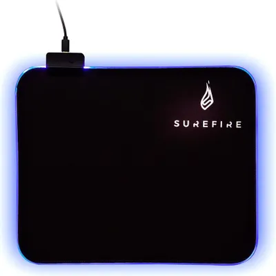 Immagine prodotto di SureFire Silent Flight RGB-320 Tappetino per mouse per gioco da computer Nero
