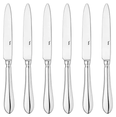 Produktbild von Tischmesser Set 6 Stück DESTELLO Edelstahl 18/10 silbern - Verlo