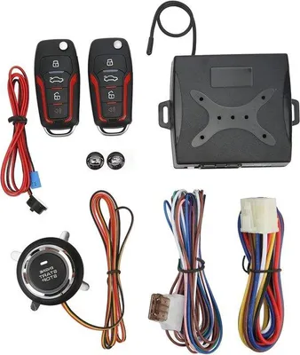 Image de Kit de verrouillage centralisé 12 V avec démarrage à bouton-poussoir et système antivol pour voiture