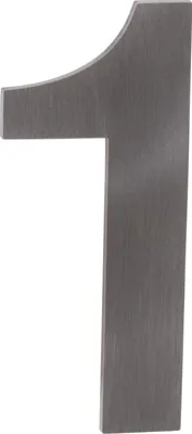 Obrázek produktu pro Walteco Číslo 1, výška 50mm, nerez, samolepicí