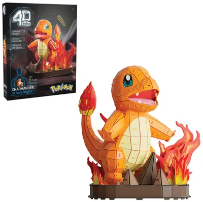 Produktbild von 4D Build - Pokémon Glumanda - detailreiches 3D-Puzzle, 241 Stück(e), Cartoons, 12 Jahr(e)